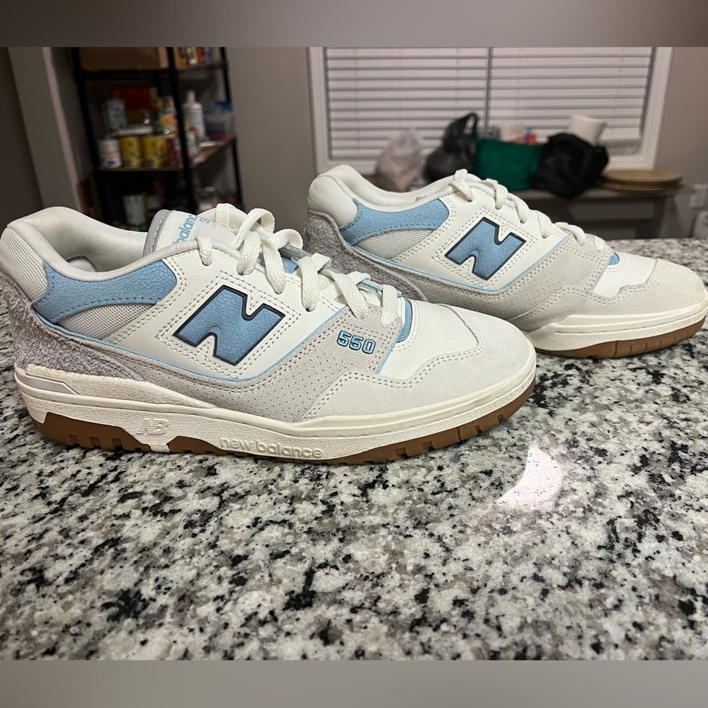 New Balance 550’s. Men’s 8. Women’s 9.5